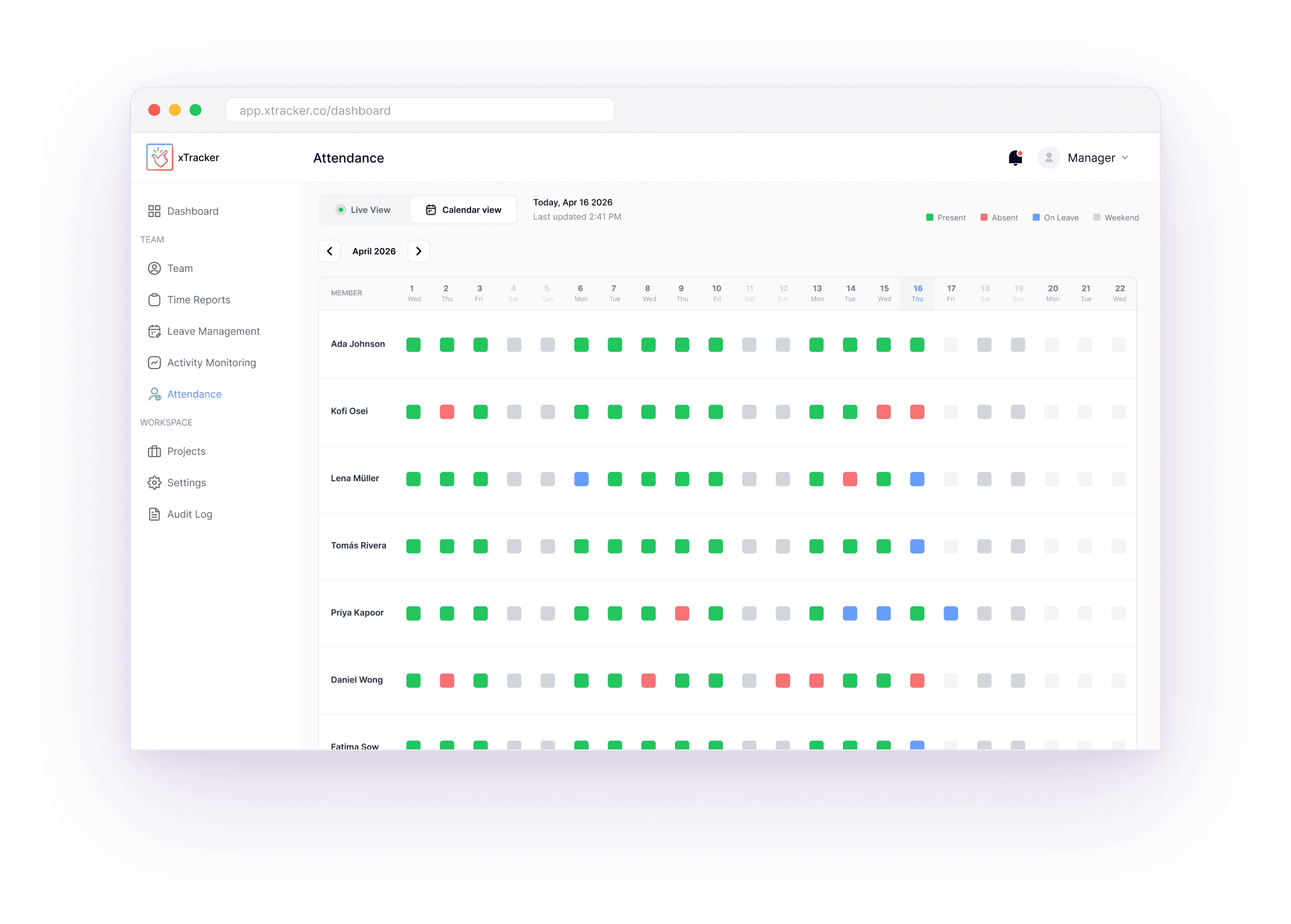 Leave, attendance and time off — all in sync